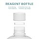 stonylab Kunststoff-Reagenzflasche, HDPE-Schraubverschluss, 2er Pack, 500 ml Kapazität, Laborbedarf, Langlebig und Chemikalienbeständig