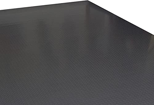 OKUOKA Floor Protector Mat 3mm Thick Heavy Duty Rubber Matting Roll for Gym, Black Garage Flooring Rug for Garage,Basement, Warehouse, Non Slip and Waterproof Eco Friendly (Size : 1.2X5m/4X16.4ft)