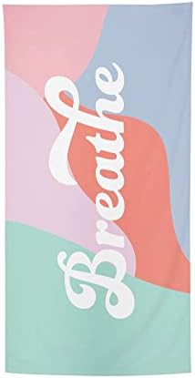 Mary Square Breathe Vintage Color Block 62 x 31 Polyester Blend Quick Dry Beach Towel