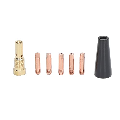 Image of FTVOGUE 7PCS Gasless Welding Soldering Kit Copper Tip Diffuser Nozzles Welding And Cutting Accessories