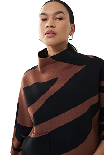 Joseph Ribkoff Women's Top Style 223945 (S) Brown&Multi #TOP2