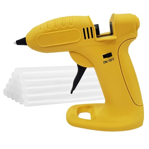Pistola de pegamento caliente inalámbrica – Kits de pistolas de pegamento – Bolígrafos termofusibles de precalentamiento rápido – para proyectos de fabricación de modelos de decoración, embalaje de