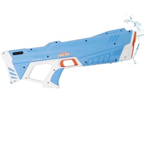Supreme Sports Aqua Bolt | Electric Water Blaster with Rechargeable Battery; Long Range 20ft Precision Soaking; Fast Fill | Automatic Refill; Lightweight Design for Kids; Adults; Pool; Squirt Soaker