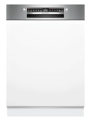 Bosch SMI4HVS14E Serie 4 Smarter teilintegrierter Geschirrspüler, 60 cm, VarioFlex-Körbe, 3-fach Rackmatik, Smart Start, Silence Programm, AquaStop, EcoSilence Drive, gebürsteter Stahl Bosch SMI4HVS14E Serie 4 Smarter teilintegrierter Geschirrspüler, 60 cm, VarioFlex-Körbe, 3-fach Rackmatik, Smart Start, Silence Programm, AquaStop, EcoSilence Drive, gebürsteter Stahl