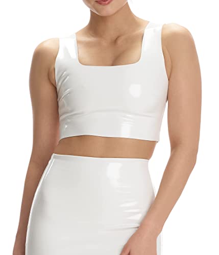 Patent Leather-Like Crop Top