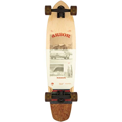 ArborMission Photo 35in Complete Skateboard - Complete Skate Cruiser - Perfect for Kids, Beginners, and Professional Skateboarders