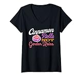 Photo Gallery donna cinnamon rolls not gender rolls | genderfluid nonbinary gift maglietta con collo a v Photo Gallery donna cinnamon rolls not gender rolls | genderfluid nonbinary gift maglietta con collo a v