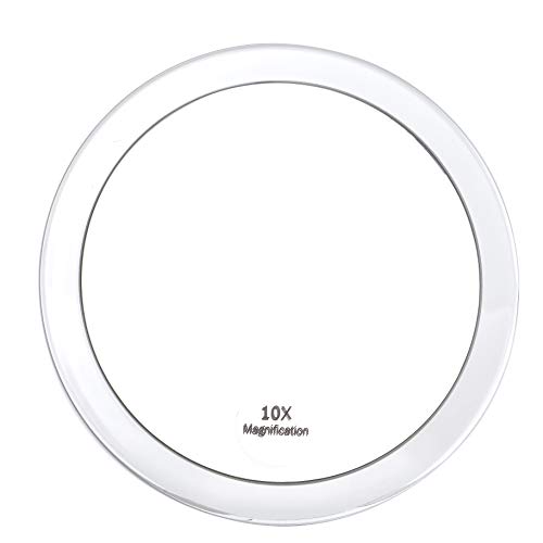MyLadyMagic 10X Magnification Mirror Suction Cup 6X6Inch (Transparent)