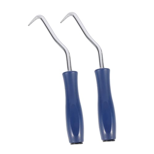 HOLIDYOYO Practical Tie Hooks Set of 2 Wire Tie Hooks Curved Steel for Tying Wire Pulling Tools