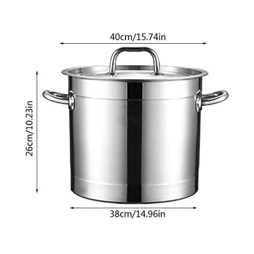 Ollas grandes de acero inoxidable 304 con acabado premium para cocinas exigentes 2