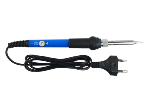 Ferro De Solda 60w com Regulagem de Temperatura Profissional + 6 Pontas Suporte e Esponja (127, Volt