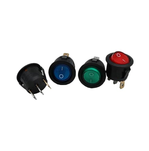 Interrupteur à bascule KCD1 220V jaune 4 pièces pour auto - 8