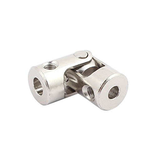 Image of uxcell 4mm to 3mm Inner Dia Rotatable Universal Steering Shaft U Joint Coupler