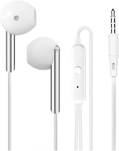 heartz K103 3.5mm Jack Girişli Metal Yüksek Ses Sporcu Kulak İçi Extra Bass Beyaz Kulaklık Stereo beyaz