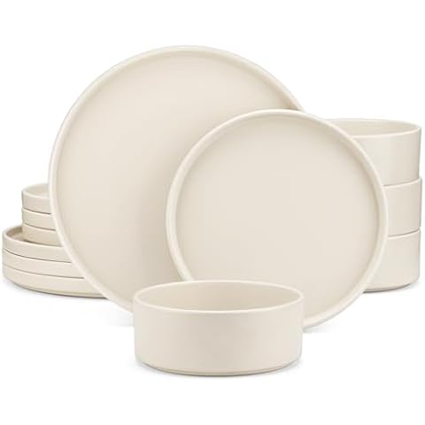 vancasso Venus 12-Piece Matte Dinner Set Cover