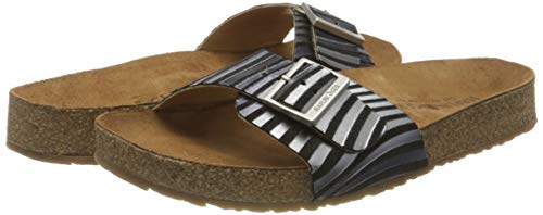 Image of HAFLINGER Andrea Elegant Leather Sandals with Rubber Sole and Cork Latex Footbed Unisex