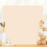 PATYDEST Square Arch Stand Cover 6.6x6.6FT Spandex Fitted Wedding Arch Cover Beige Arch Backdrop Cover Arch Frame Covers Stretchy Backdrop Balloon Arch Cover for Birthday Baby Shower Decor Outdoor