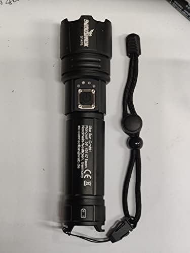 Shadowhawk Ultra mocna latarka LED, latarka taktyczna XHP70.2, IP67 wodoodporna 5 trybów oświetlenia do kampingu turystycznego