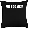 Boomer Gen Z Aesthetic Generation Z Slang Millennials Zoomer Throw Pillow