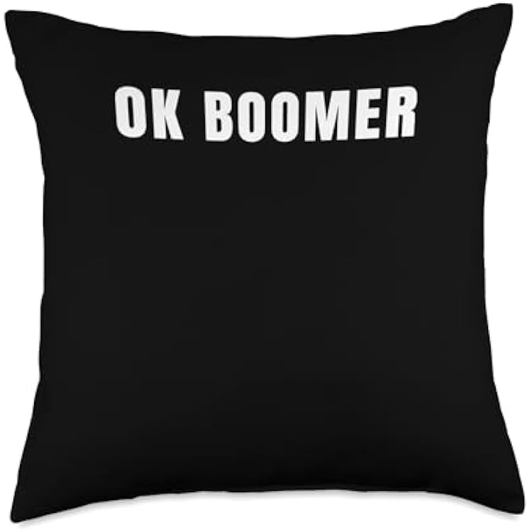 Boomer Gen Z Aesthetic Generation Z Slang Millennials Zoomer Throw Pillow