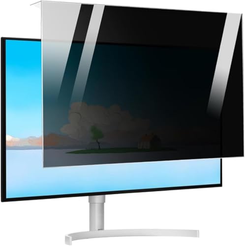 DARZYS Computer Privacy Screen Protector, Hanging Privacy Screen Filter, Anti Blue Light Data Security Shield, 18-32 Inch For Office(20/22in 491x320mm)