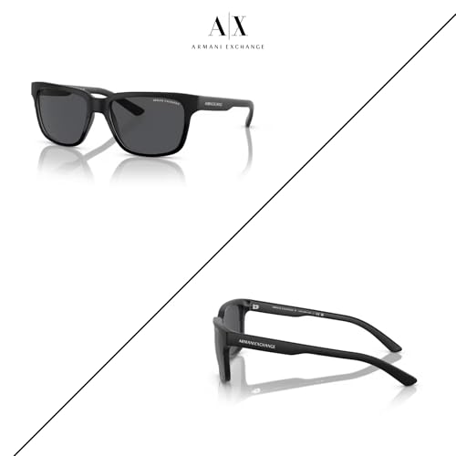 Armani Exchange AX4026S Square Sunglasses For Men For Women +BUNDLE with ACCESSORY EYEWEAR KIT3