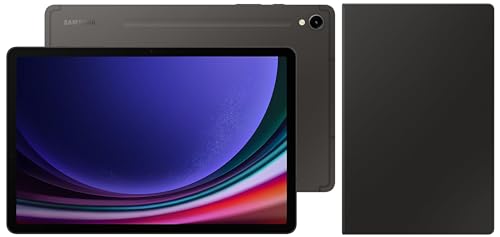 Image of Samsung Galaxy Tab S9 Ultra 36.99 cm (14.6 inch) Dynamic AMOLED 2X Display, RAM 12 GB, ROM 256 GB Expandable, S Pen in-Box, Wi-Fi + 5G Tablet, Gray with S9 Ultra Book Cover Keyboard, Black