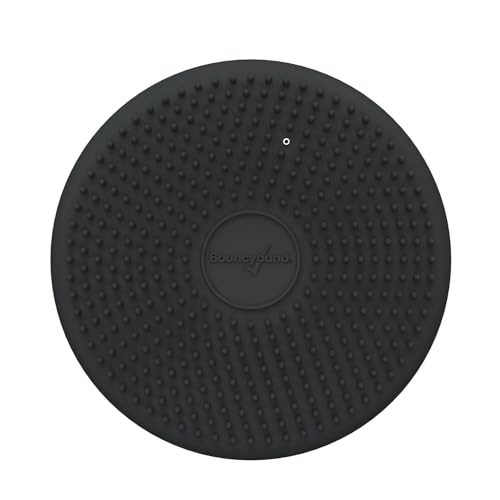 Image of BouncyBand Wiggle Seat, Gray, 1-Pack - Small 10.75 inch D x 2.5 inch H Wobble Cushion for Kids Aged 3-7 - Sensory Tool Promotes Active Learning & Improves Productivity - Includes Pump for Easy-Inflation