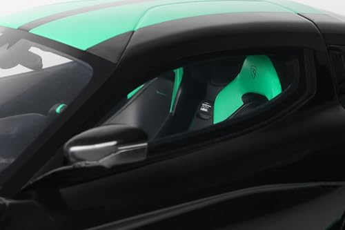 GT Spirit Nevera Black con Rayas Verdes 1:18 miniatura 4
