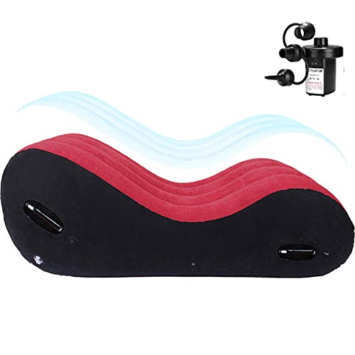 Inflatable S@Ä›!x Sofa Deeper Position Cushion Pillow Sofa Couple Lounge Chair Yoga Chaise Lounge Inflatable Sofa Deck Chair with Household Air Pump Multi-Function Bed Pillow Sofa Chairs