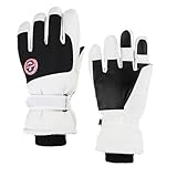 LIGSLN Guantes deportivos para clima frío con punta de pantalla táctil, resistentes al agua y antideslizantes para esquí y snowboard