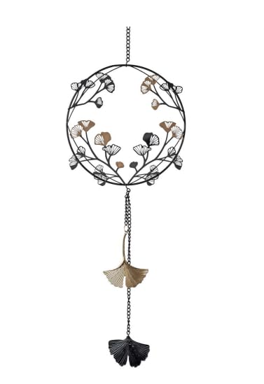 Décoration de fenêtre ginkgo en métal pour habiller un vitrage nu sans perdre de lumière