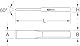 KS Tools 162.0421 Karosserie-Schlitzmeißel, extra dünn, 240mm