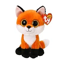 Ty - Beanie Boos - Meadow The Fox Soft Toy, 15 cm, Tricolour, TY36379