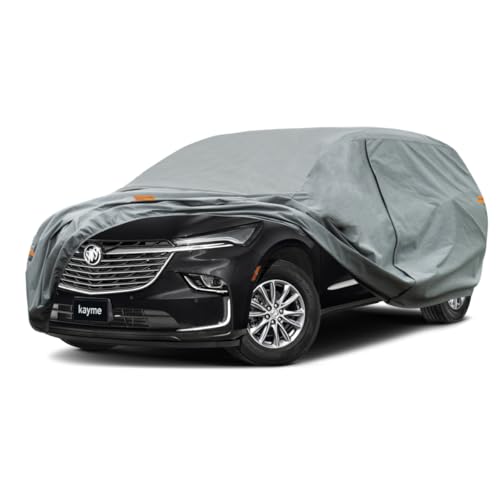 Image of Kayme Heavy Duty SUV Car Cover Custom Fit Buick Enclave (2007-2024) Waterproof All Weather for Automobiles, Full Exterior Covers Sun Rain UV Protection.（Deliver About 3-10 Days）