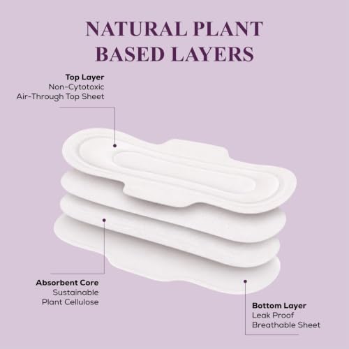 Image of Flawsome Ultra Soft Sanitary Pads| Plant Based, Biodegradable | 20 Pads - XL (320mm, Light-Medium Flow) | Rash-Free, Leak-Proof & Breathable | 100% Toxin-Free | Extra Absorbent with Disposal Pouch