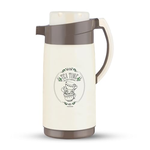 Image of Trueware Aqua Jug Insulated Flask -1500 Ml | Insulated Tea Pot Kettle Inner Steel Outer Plastic | Hot & Cold | Food Grade Plastic | Lightweight BPA-Free | Wide Mouth Design | Ideal for Office, Travel
