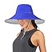 Blue Foldable Large Sun Hats for Women for Golf Fashion SPF Hats Ladies Beach Sombrero para el sol