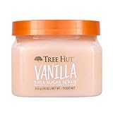 Tree Hut Vanilla Shea Sugar Exfoliating & Hydrating Body Scrub, 18 oz