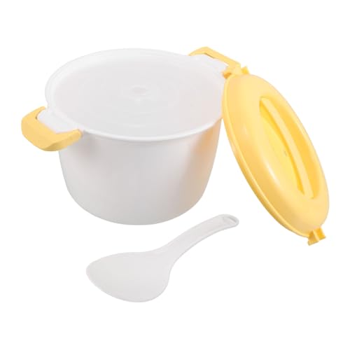MOTHNUR Olla Arrocera Pequeña Para Microondas: 1,8 L, Utensilio Multiusos Para Cocinar Arroz Y Verduras.