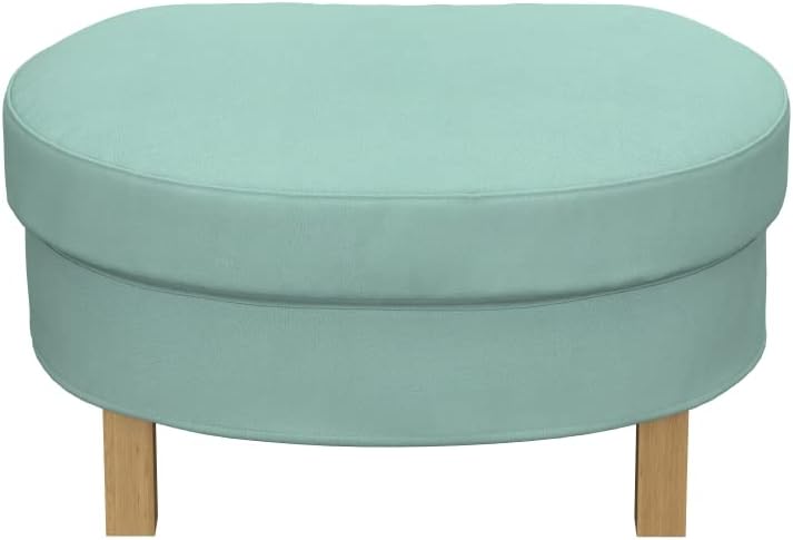 Soferia Replacement Compatible Cover for Karlanda Footstool, Fabric Eco Leather Mint