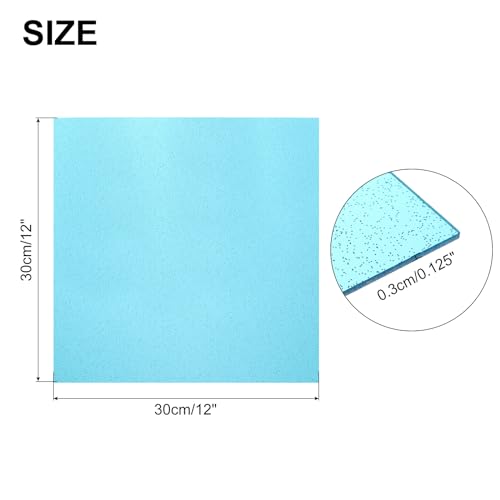 Image of MECCANIXITY 1Pcs Light Blue Glitter Acrylic Sheets 1 /8 inch Thickness 12 inch x 12 inch Glossy PMMA Fluorescent Plastic Sheets Extruded Translucent Blanks for DIY Art Crafting Laser Cutting & Engraving