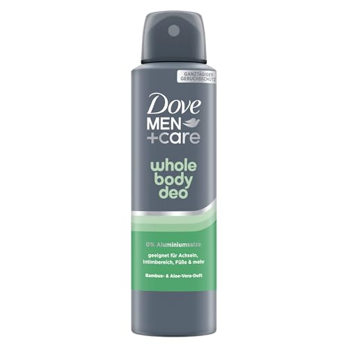 Dove Men+Care Whole Body Deo mit Bambus- und Aloe-Vera-Duft dermatologisch getestetes Deodorant für Achseln Intimbereich Füße und mehr 150 ml