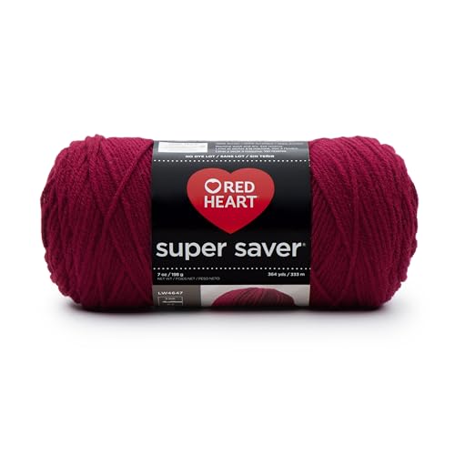 Image of RED Heart Super Saver Yarn, Burgundy