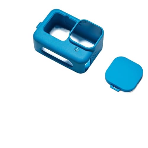 �݊���������܂�GoPro Hero 9-12 Black�Ή� - �\�t�g�V���R�����t���J�o�[�ی�J�����A�N�Z�T���[(Blue color)