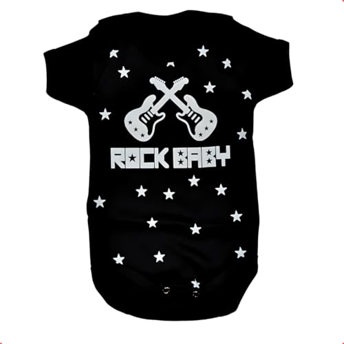 Roupa Infantil Body Bebê Mesversário Rock Bebê Temático Personalizado