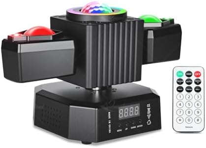 Party Disco Light, Disco Ball Dj Light Sound Activated with Remote Control Stage Strobe for Parties KTV Christmas Halloween Décor