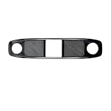 Garniture De Haut-parleur De Klaxon De Lampe De Lecture Avant De Voiture Accessoires Intérieurs Pour Tesla Pour Modèle Y 2021 2022 2023 2024 FIXCOR(Black)
