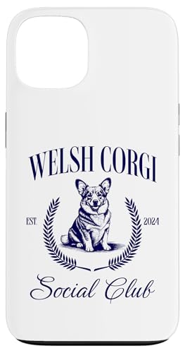 Pembroke Welsh Corgi Social Club Women Dog Mom Custodia per iPhone 13