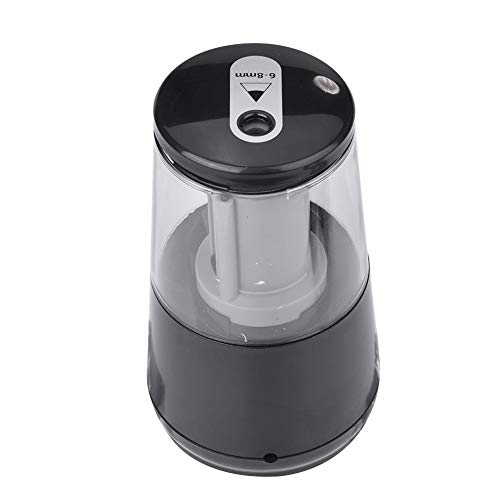 Nikou Elektrischer Bleistiftspitzer, Automatisch, für Schule und Büro, Schwarz